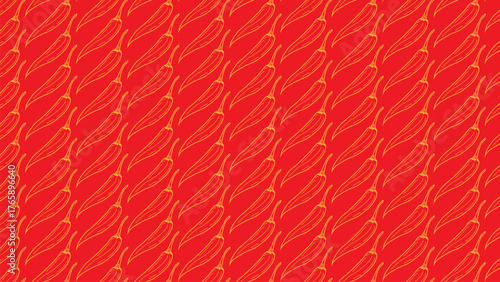 Bold Chili Pepper Pattern A Vibrant and Spicy Seamless Design for Culinary and Decorative Projects