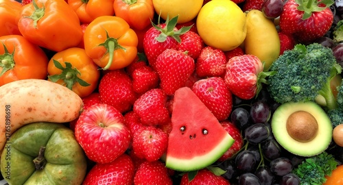 fruits and vegetables on the table