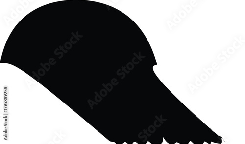 Simple Black Jellyfish Silhouette