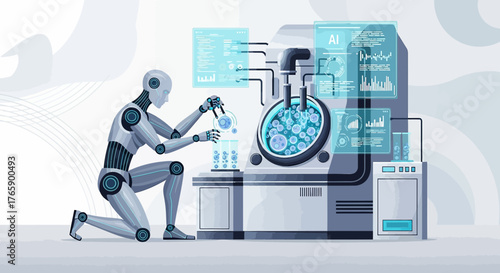 Automated research exploration: A humanoid robot conducts laboratory experiments in a high-tech