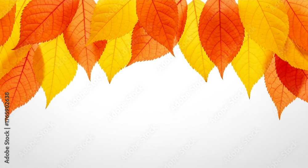 Fototapeta premium autumn leaves frame