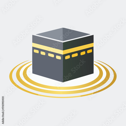 Kaaba Islamic Holy Place Sacred Cube.