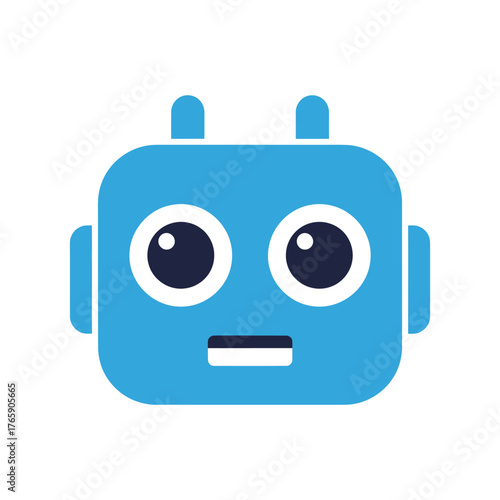 Robot Icon for AI, Chatbot, and Technology Interface Design