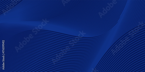 Premium background design with diagonal dark blue line pattern. Vector horizontal template for digital lux business banner, contemporary formal invitation, luxury voucher, prestigious gift certificate