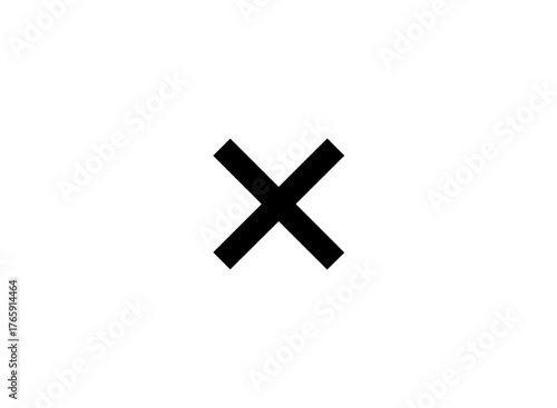 Black cross symbol