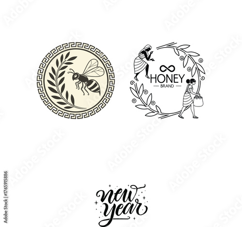 Honie logo vector art