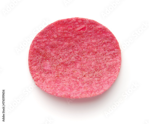 Single red vegetable chip