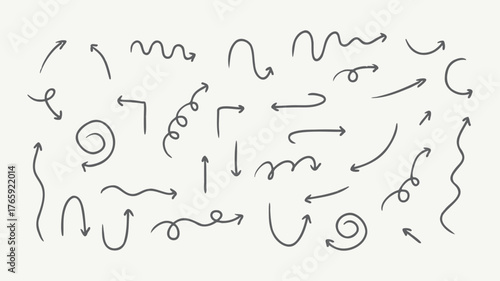 Hand-drawn Doodle Arrows Collection for Direction
