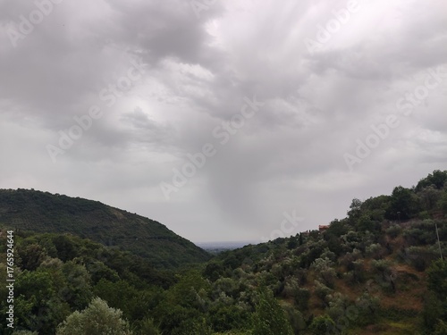 time lapse clouds over the mountains