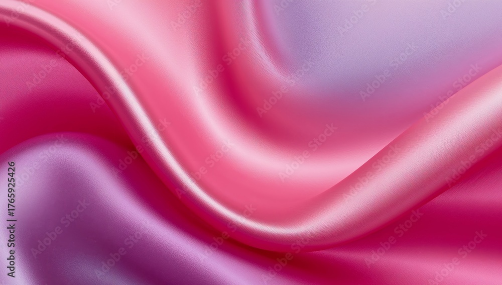 Obraz premium Crimson Tide, Silken Flow. An Abstract Dance of Color and Light on Fabric.