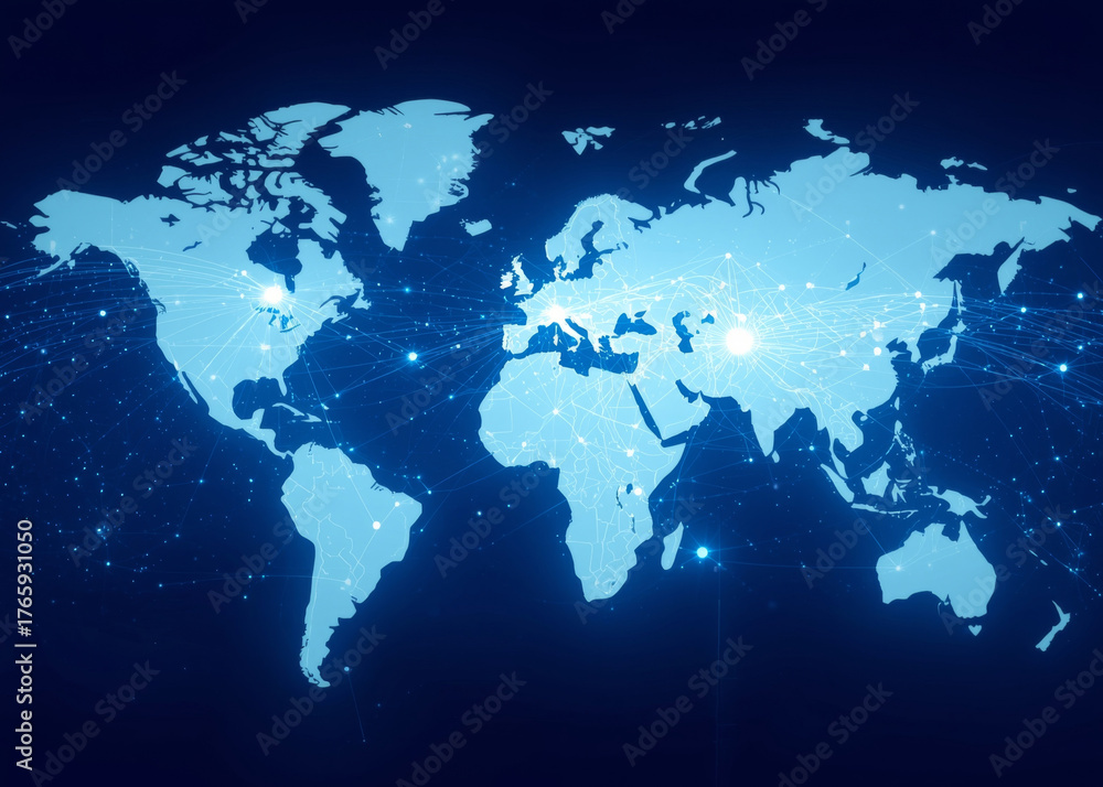 Obraz premium world map background