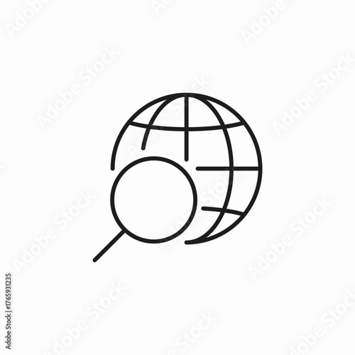 global search magnifier icon sign vector