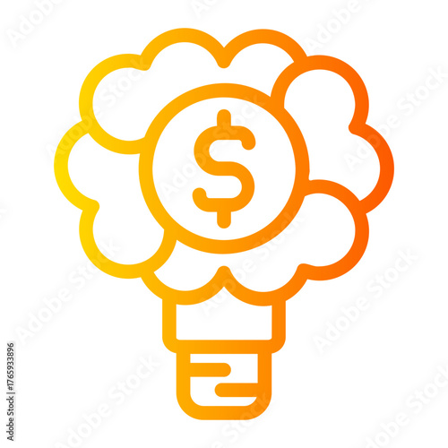 Lightbulb gradient icon