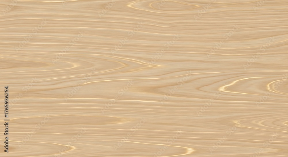 Naklejka premium Light brown wooden texture with wavy grain patterns ideal for backgrounds and design elements offering natural and organic aesthetic appeal