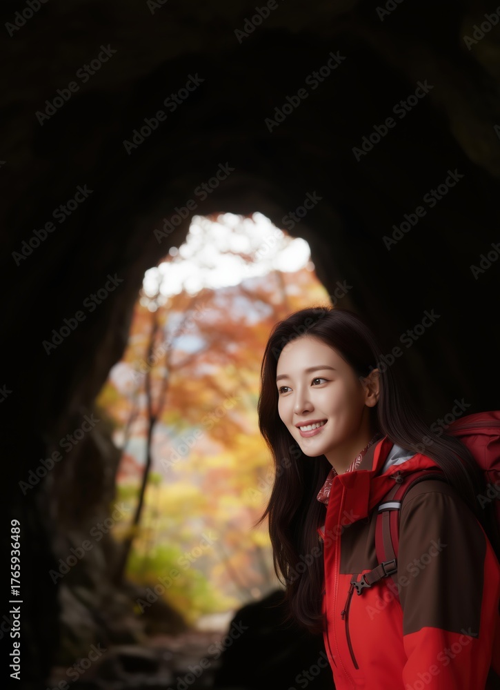 Obraz premium 가을 산행,아웃도어 라이프스타일