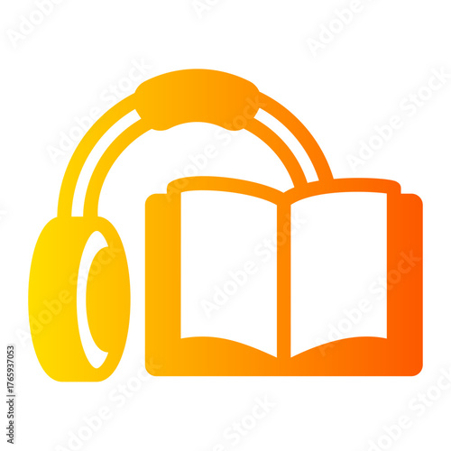Audio book gradient icon
