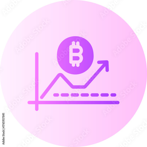 Bitcoin gradient icon