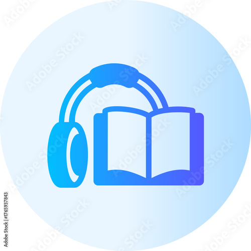 Audio book gradient icon