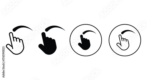 swipe left and right icon. swipe arrow vector icon. 