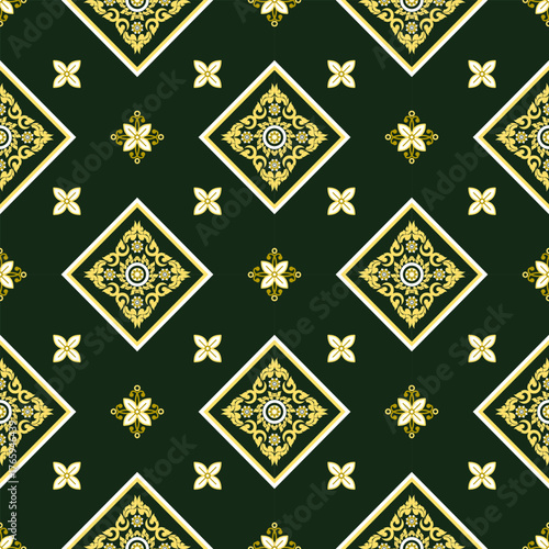 Classic Damask Seamless Pattern - Elegant Vector Design Inspired by Traditional Textile Art