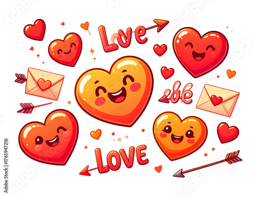  Playful Cartoon Valentine’s Day Illustration.