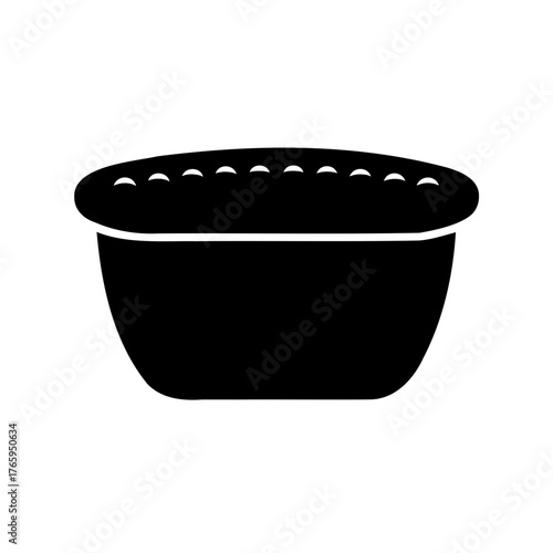 Delicious looking baked pie with a fluted crust isolated in a graphic