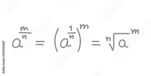 Rational Exponents Formula in Mathematics.