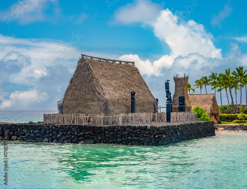 Obraz na płótnie Kamakahonu I historical residence National Historic Landmark, Kailua-Kona, Hawai