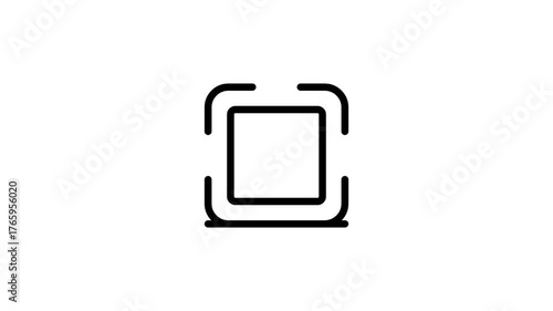 Scan icon animation. Barcode scanner icon. Icon animation.