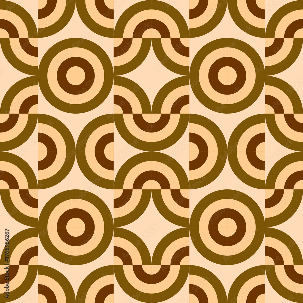 Fototapeta premium Vector - colorful abstrat elements seamless pattern.