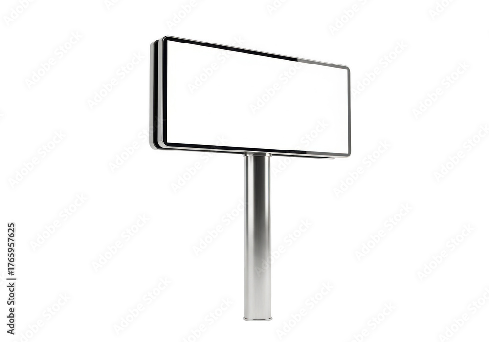 Fototapeta premium Blank billboard isolated on transparent background
