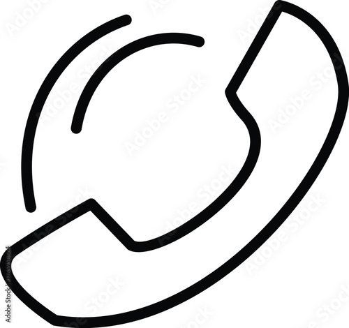 Telephone Call Icon Set – Communication and Contact Symbols