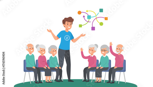 Manager Overseeing Complex Email Marketing Data Pipeline System. Isometric Illustration of Communication Flow Network.