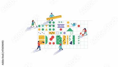 Digital Overload: Abstract Vector Illustration of Figure Exploding with Neon Social Media, Email, and Notification Icons