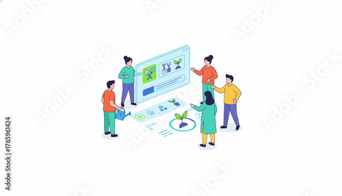 First Step Goal Achievement Icon: Person Climbing a Slope with a Number 1 Progress Bubble.