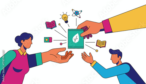 Futuristic Nanotech Grid Structure: Abstract Vector Visualization of Molecular Data Complexity