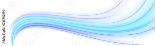 Electric blue waves curve in rhythmic motion across a dark surface. The neon glow adds futuristic depth and movement. Perfect for speed, data, or digital energy themes.