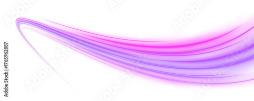 Vibrant motion lines of neon blue and pink light cross each other in glowing waves. The design captures energy and rhythm. Great for digital art, technology, and futuristic projects.