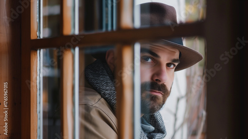 Primer plano de hombre con sombrero