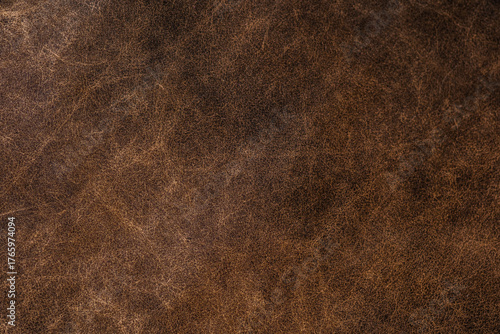 Bild auf Leinwand brown leather texture closeup for vintage material background and upholstery des