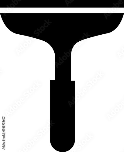 Cleaning service with of rubber cleaner for windows icon isolated on white background. Squeegee, scraper, wiper. Vector  wiper icon. wiper car clean icon in trendy outline style design                