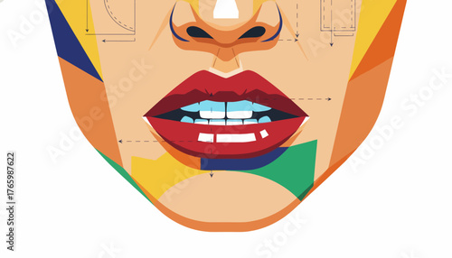 Nanoscopic View of Fruit Cellular Structure: Precision Vector for Genetic Engineering and Food Technology Visualization