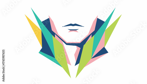 Visualizing the Future of Digital Identity: Biometric Security Scan on an Engaged Face