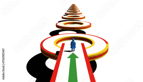 Assertive Small Business Leader Standing Confidently, Illustrating Market Differentiation and Strategic Presence