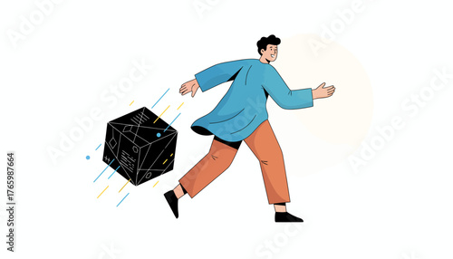 Strategic Pivot: Dynamic professional figure illustrating agility and rapid adaptation in high-stakes environments.