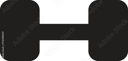 Minimalist Dumbbell Icon