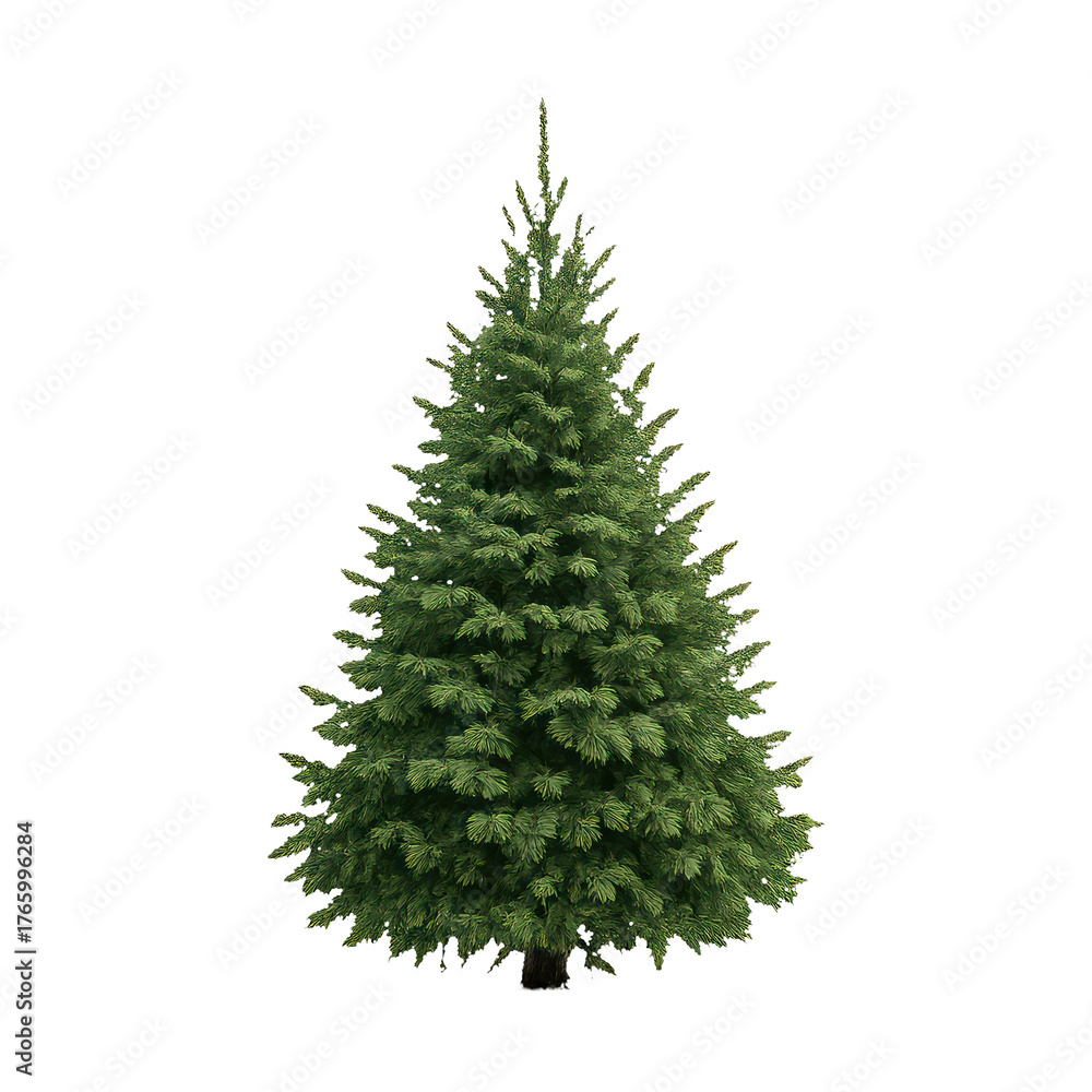 Fototapeta premium PNG Realistic evergreen tree illustration.