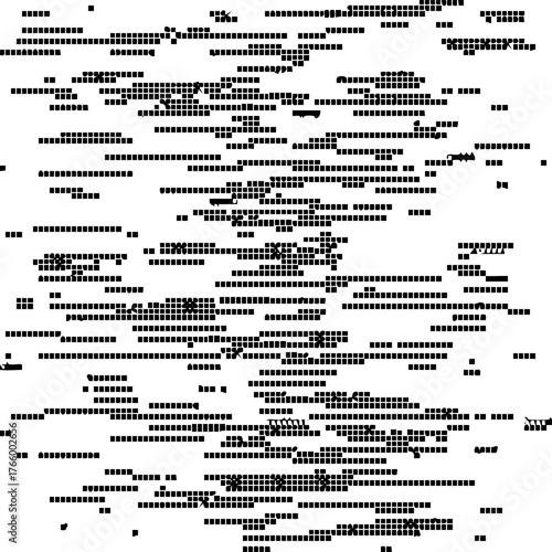 Series of short linear dashes form structured mechanical grid with evenly spaced alignment.