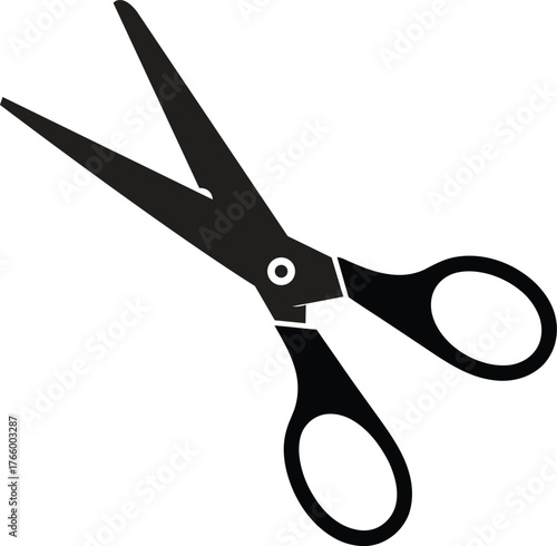 Simple Black Silhouette Scissors