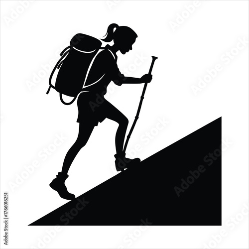 Hike Girl SVG